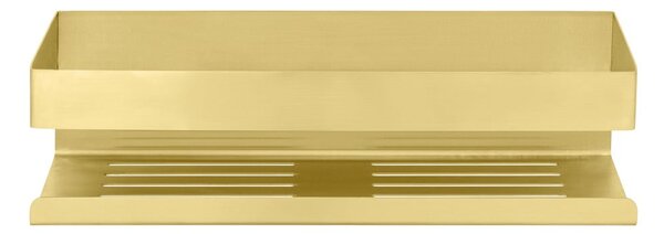 Mensola da bagno color oro adesiva in acciaio inox Genova Matt - Wenko
