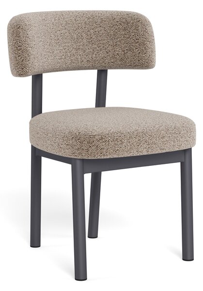 Sedia imbottita TORAY Beige Latte (Monza 60) / struttura nera