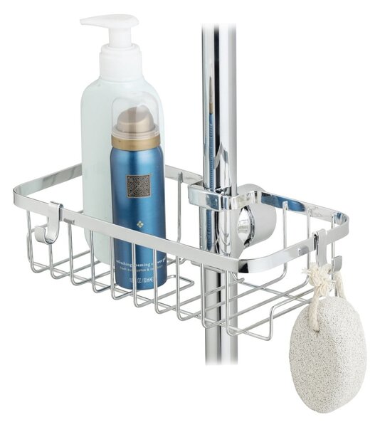 Mensola da bagno autoportante in acciaio inox in colore argento Floresta - Wenko