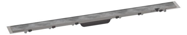 Hansgrohe RainDrain Rock - Canalina doccia lineare 900, con griglia per piastrellatura, acciaio inox 56032000