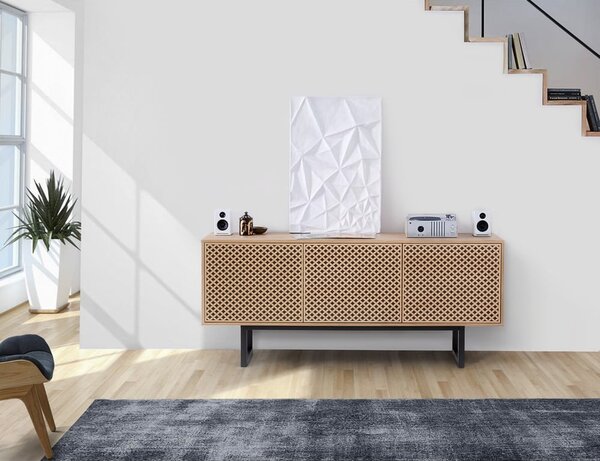 Commode in rovere Camden Diamond, 175 x 75 cm Mora - Woodman