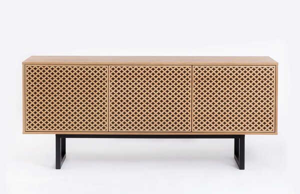 Commode in rovere Camden Diamond, 175 x 75 cm Mora - Woodman