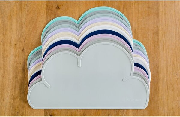 Tovaglietta in silicone grigio scuro Cloud, 49 x 27 cm - Kindsgut