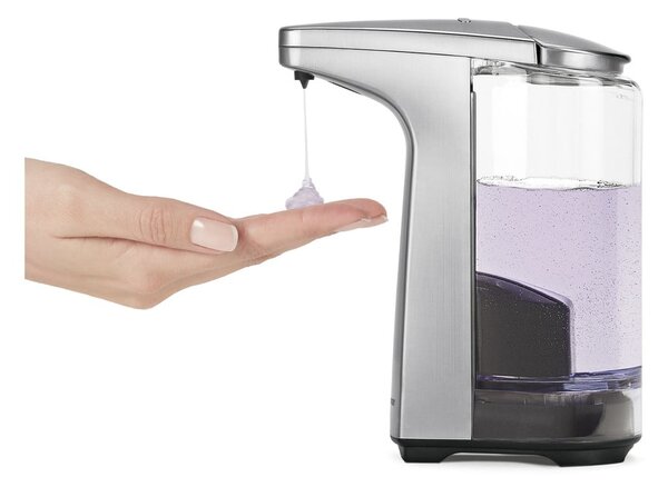 Dispenser automatico di sapone in metallo grigio 237 ml - simplehuman