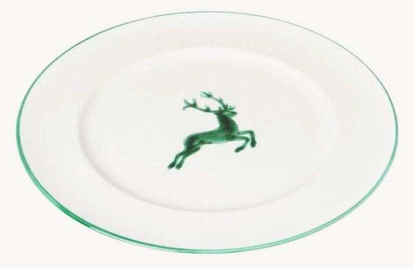 Piatto piano fatto a mano Grüner Hirsch
