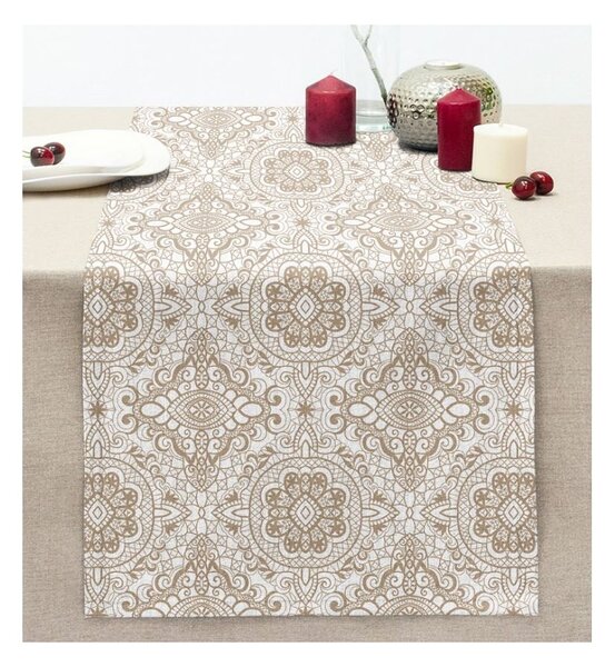 Runner 40x130 cm Beige Mandala – Mila Home