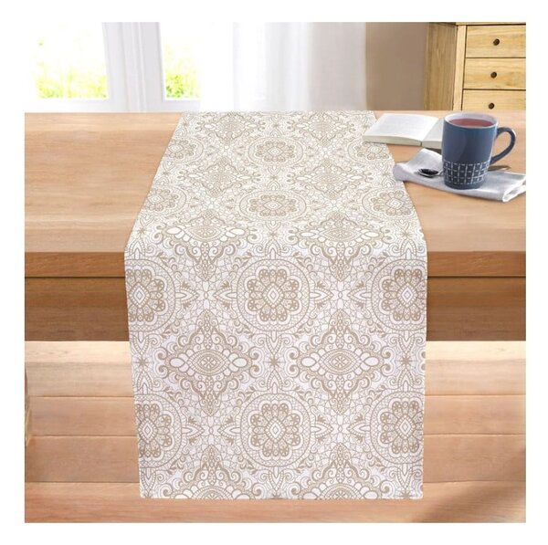Runner 40x130 cm Beige Mandala – Mila Home