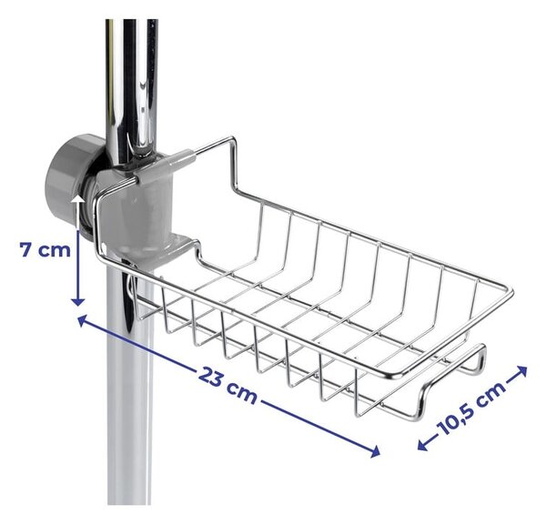 Mensola da bagno autoportante in acciaio inox - Maximex