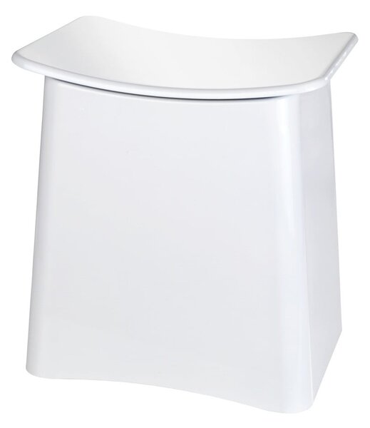 Sgabello bianco con vano portaoggetti , 33 l Wing - Wenko