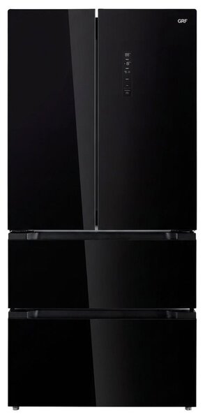 GRF Frigorifero Americano French Door No Frost Capacit 436 Litri Classe energetica E colore Nero finitura Vetro - FB83833BG