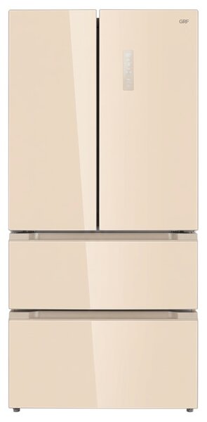 GRF Frigorifero Americano French Door No Frost Capacit 436 Litri Classe energetica E colore Champagne finitura Vetro - FB83833CG