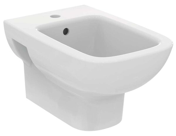 Ideal Standard i.Life A - Bidet sospeso, 355x540 mm, con troppopieno e foro per miscelatore, bianco T471801