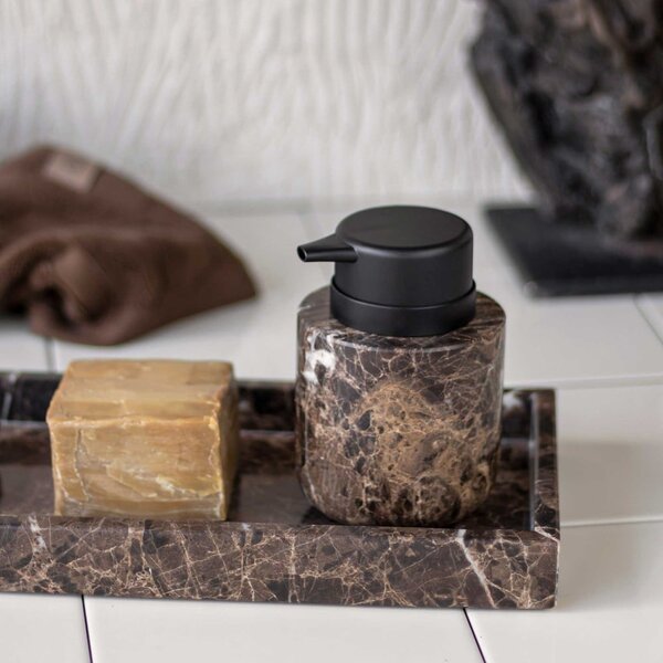Dispenser di sapone in marmo marrone 200 ml Marble - Mette Ditmer Denmark
