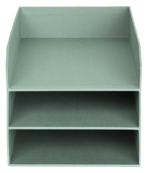 Organizer verde in cartone per documenti Trey Canvas Paper Laminate – Bigso