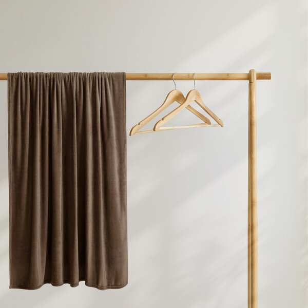 Coperta in microfibra marrone, 150 x 200 cm Mic - DecoKing