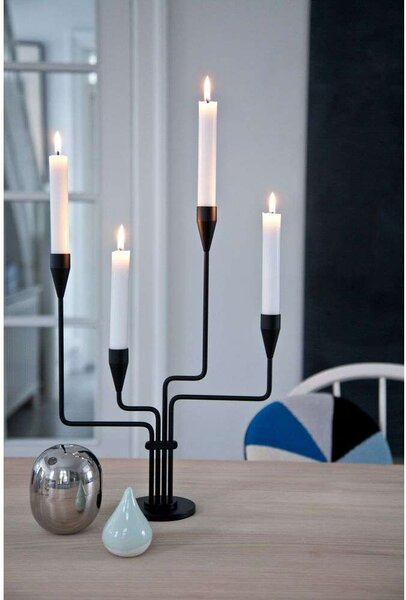 Piet Hein - Sydkorset Candle Holder Black Piet Hein