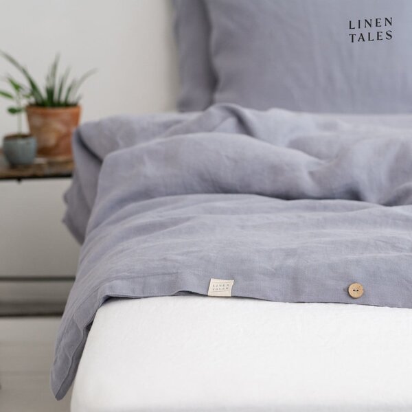 Biancheria da letto matrimoniale in fibra di canapa grigio chiaro 200x200 cm - Linen Tales