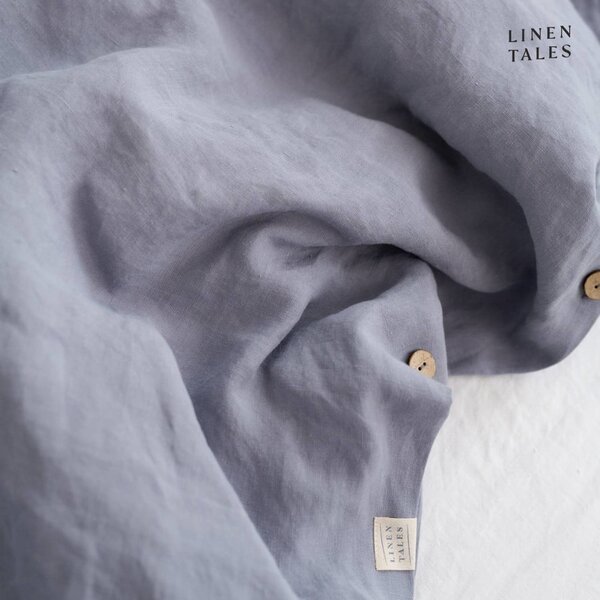 Biancheria da letto matrimoniale in fibra di canapa grigio chiaro 200x200 cm - Linen Tales