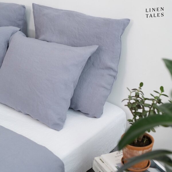 Biancheria da letto matrimoniale in fibra di canapa grigio chiaro 200x200 cm - Linen Tales
