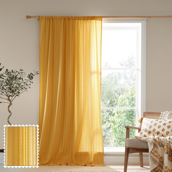 Tenda gialla 140x183 cm Zofia Broderie Anglaise - Pineapple Elephant