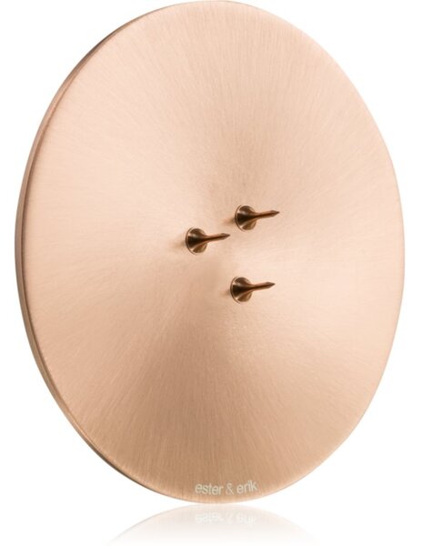 Ester & erik accessories candle plates portacandele profumate matt rose gold 9 cm