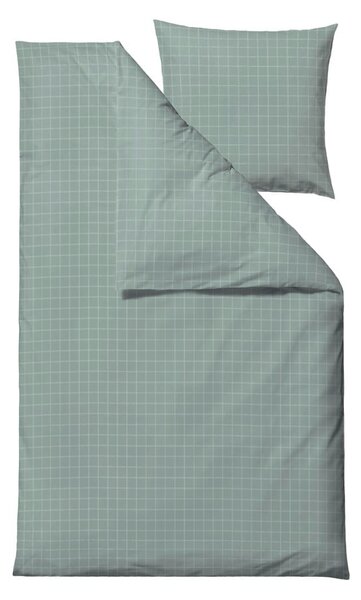Biancheria da letto damascata verde chiaro per letto singolo 140x200 cm Clear - Södahl