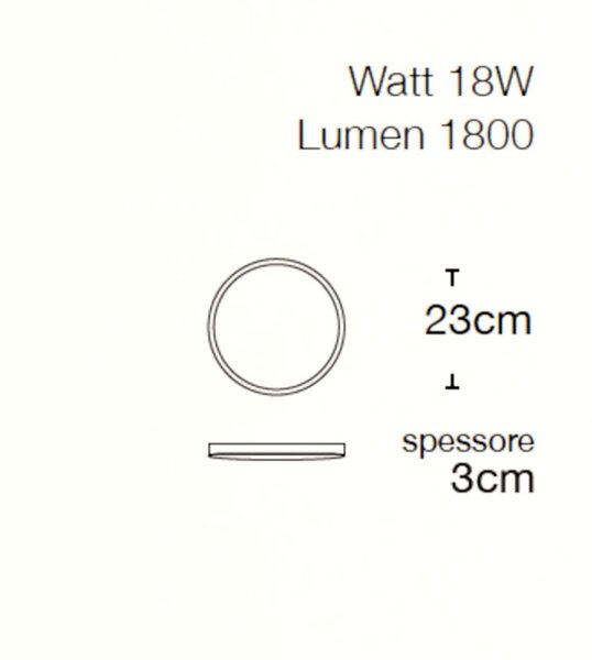 Plafoniera moderna lampadari bartalini sunaru 23n led ip44 alluminio - Lampadari Bartalini Gesso