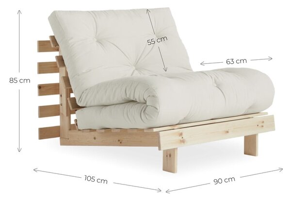 Poltrona bianca/azzurra Roots - Karup Design