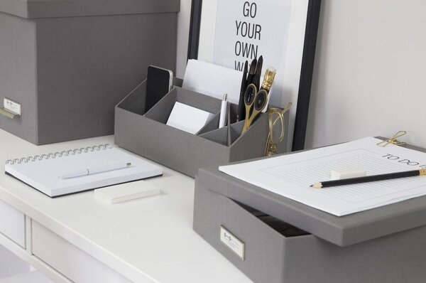 Organizer in cartone per la cancelleria Elisa - Bigso Box of Sweden