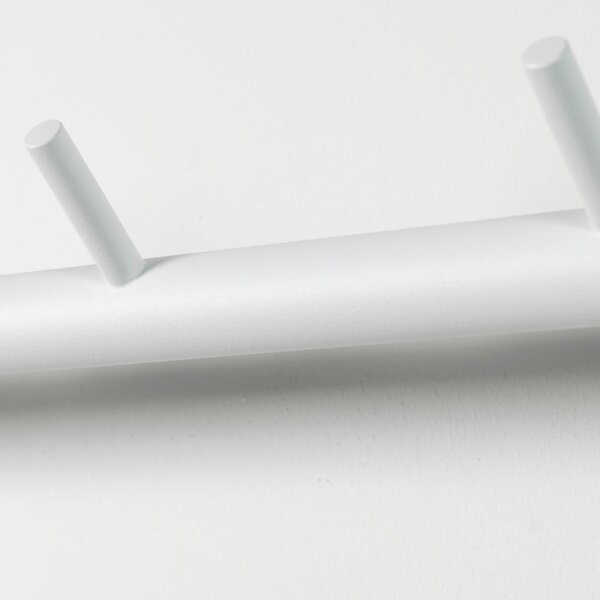 Attaccapanni da parete bianco in metallo 55 cm Odin – Spinder Design