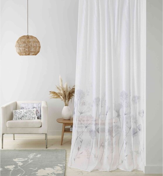 Tenda bianca 229x140 cm Meadowsweet Floral - Catherine Lansfield