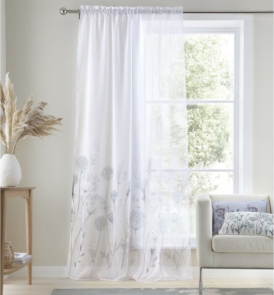 Tenda bianca 229x140 cm Meadowsweet Floral - Catherine Lansfield