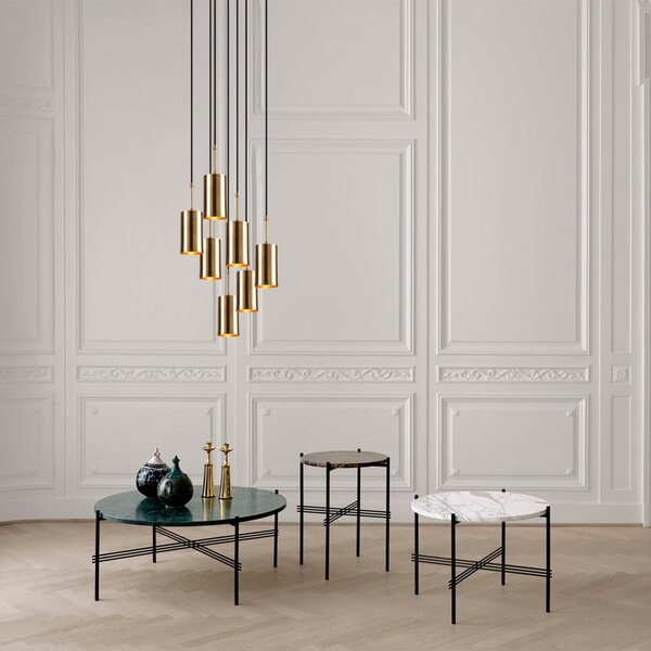 Lampada a sospensione per 7 lampadine in Kem Tube oro - Opviq lights