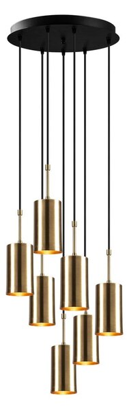 Lampada a sospensione per 7 lampadine in Kem Tube oro - Opviq lights