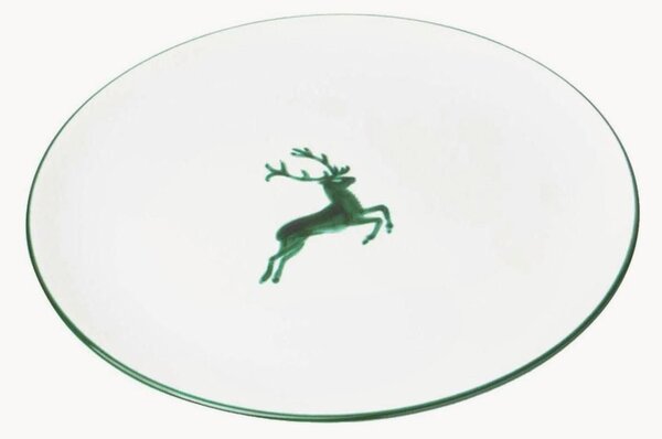 Piatto piano fatto a mano Grüner Hirsch