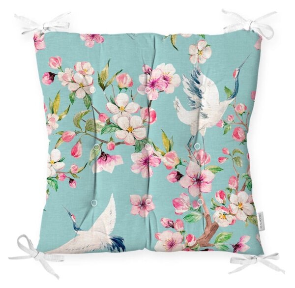 Cuscino per sedia Flowers and Bird, 40 x 40 cm - Minimalist Cushion Covers