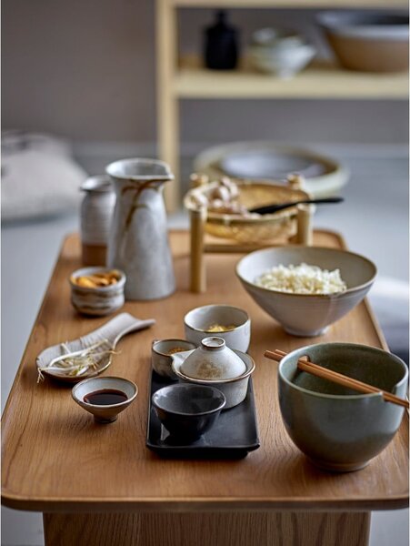 Set di 4 ciotole in gres e vassoio per sushi Masami - Bloomingville