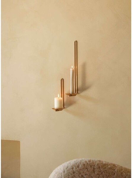 Audo Copenhagen - Clip Tealight Portacandele Muro H20 Brass Audo Copenhagen