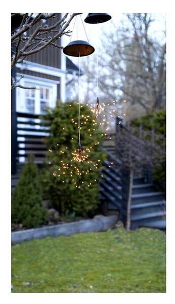 Lampada a sospensione solare a LED per esterni con LED bianchi, altezza 50 cm Firework - Star Trading