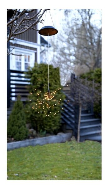 Lampada a sospensione solare a LED per esterni con LED bianchi, altezza 50 cm Firework - Star Trading