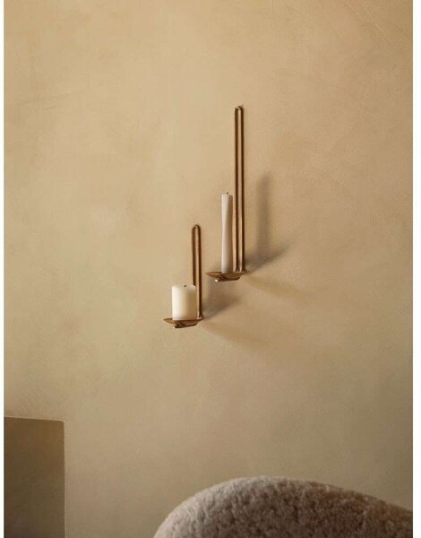 Audo Copenhagen - Clip Tealight Portacandele Muro H20 Brass Audo Copenhagen