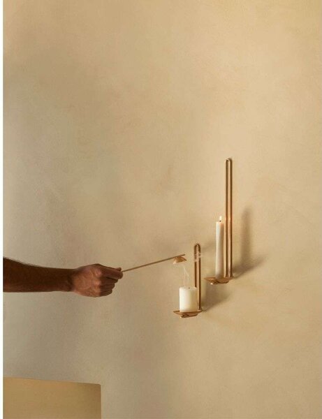 Audo Copenhagen - Clip Tealight Portacandele Muro H20 Brass Audo Copenhagen