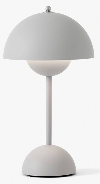 &Tradition LED lampada da tavolo ricaricabile Flowerpot VP9 grigio chiaro