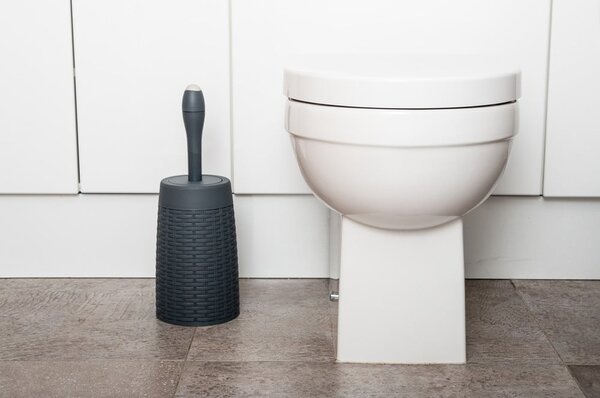 Scopino WC in plastica grigio – Addis