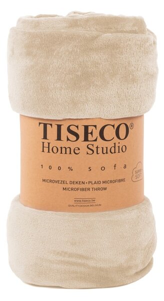 Coperta in micropile beige, 150 x 200 cm - Tiseco Home Studio