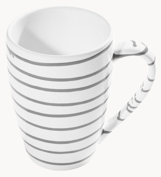 Tazza da colazione fatta a mano Graugeflammt