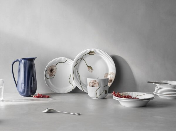 Piatto in porcellana bianca Poppy, ø 27 cm Hammershøi - Kähler Design