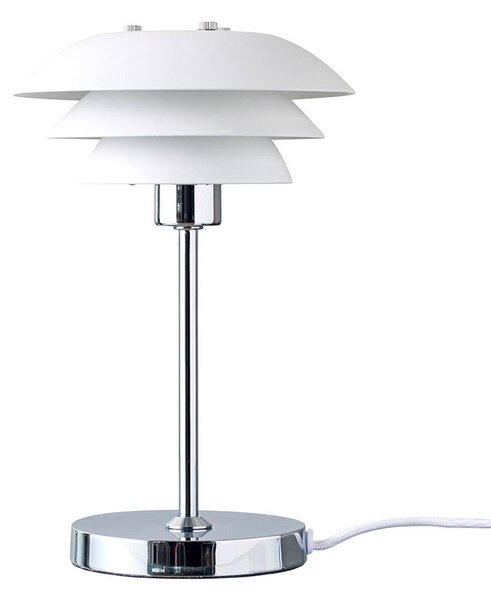 DYBERG LARSEN DL16 lampada da tavolo in metallo bianco