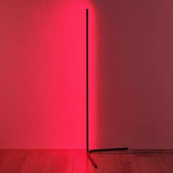Lampada da terra a LED nera (altezza 141 cm) Level - Reality