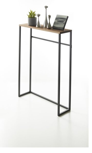 Tavolo consolle nero 18,5x60 cm Tower - YAMAZAKI